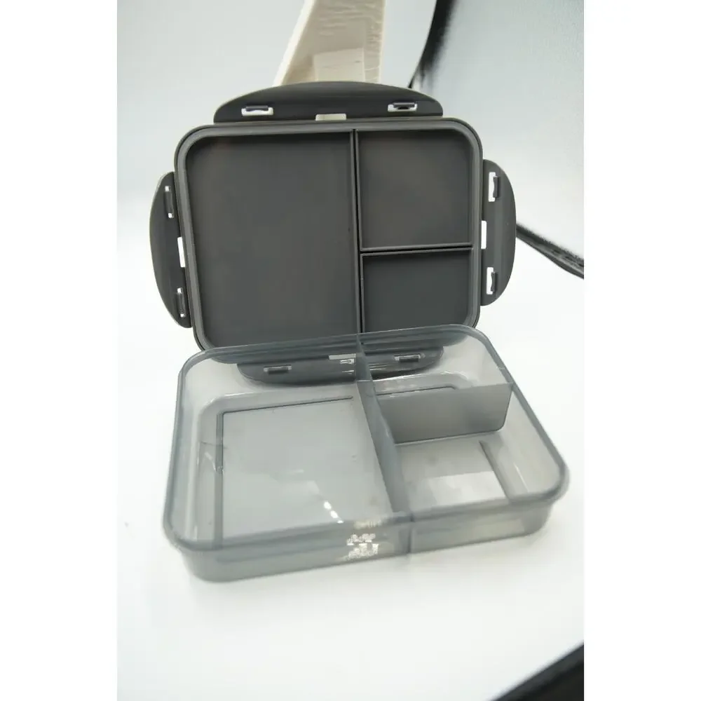 Zak Designs Harry Potter Hogwarts Bento Lunch Box Gray 4-Compartment‎ Used